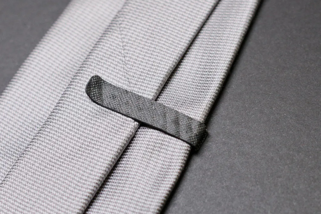 Carbon fiber tie clip