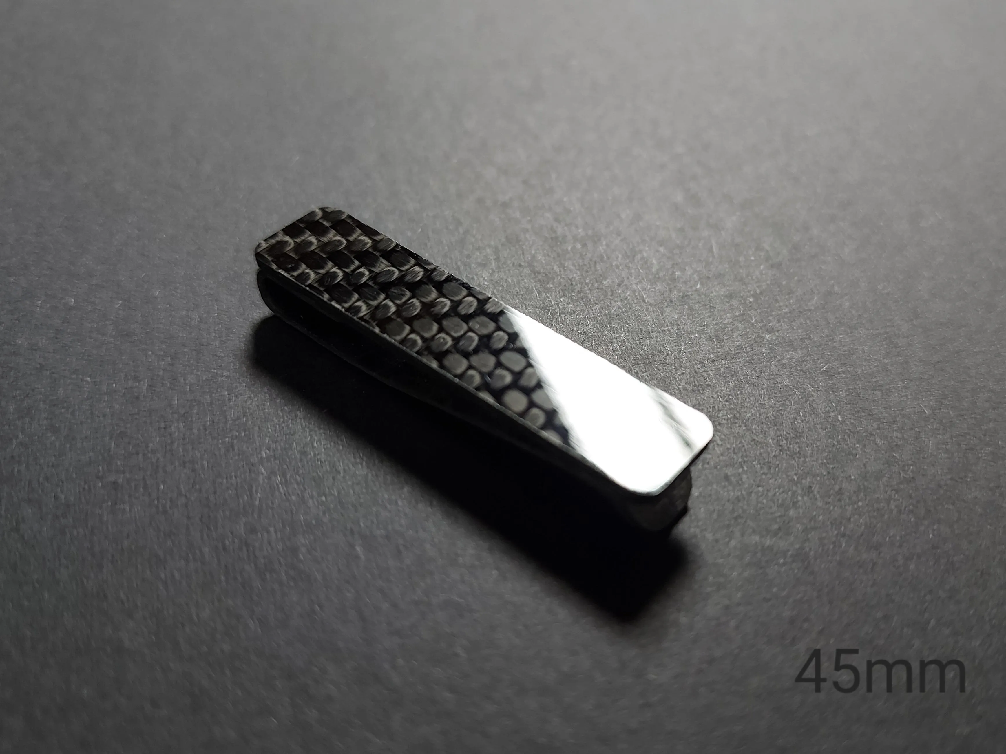 Carbon fiber tie clip