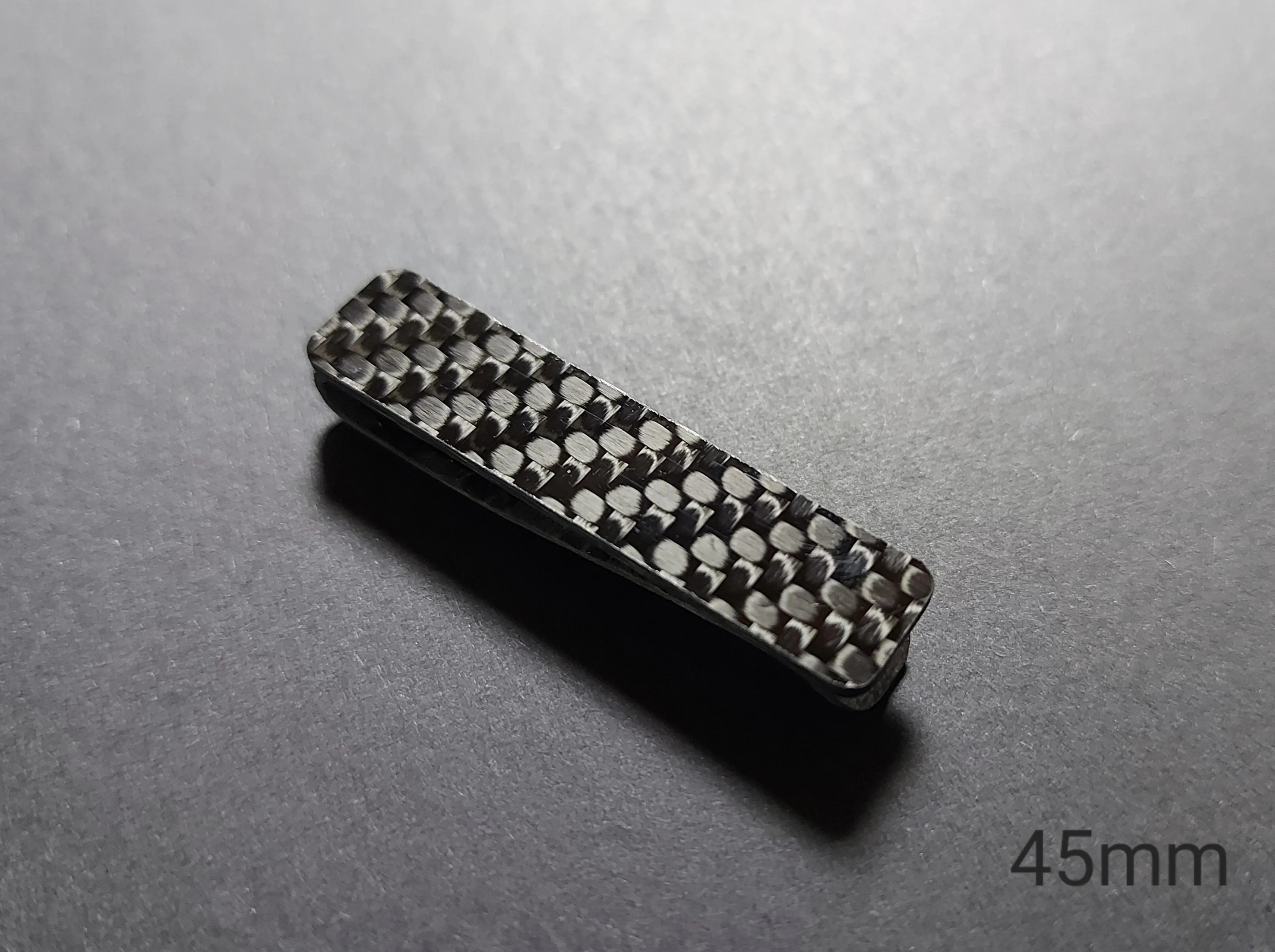 Carbon fiber tie clip