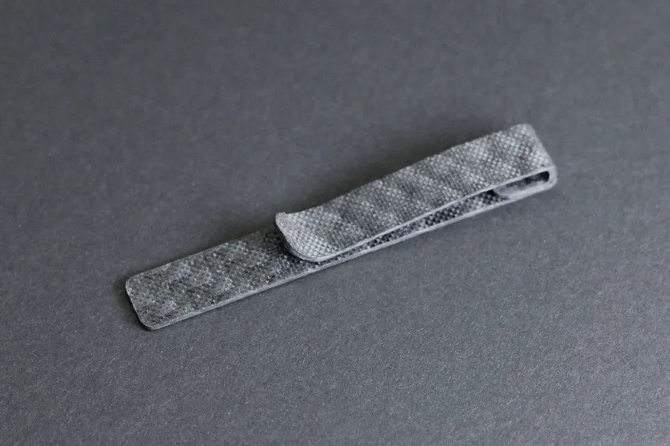 Carbon fiber tie clip