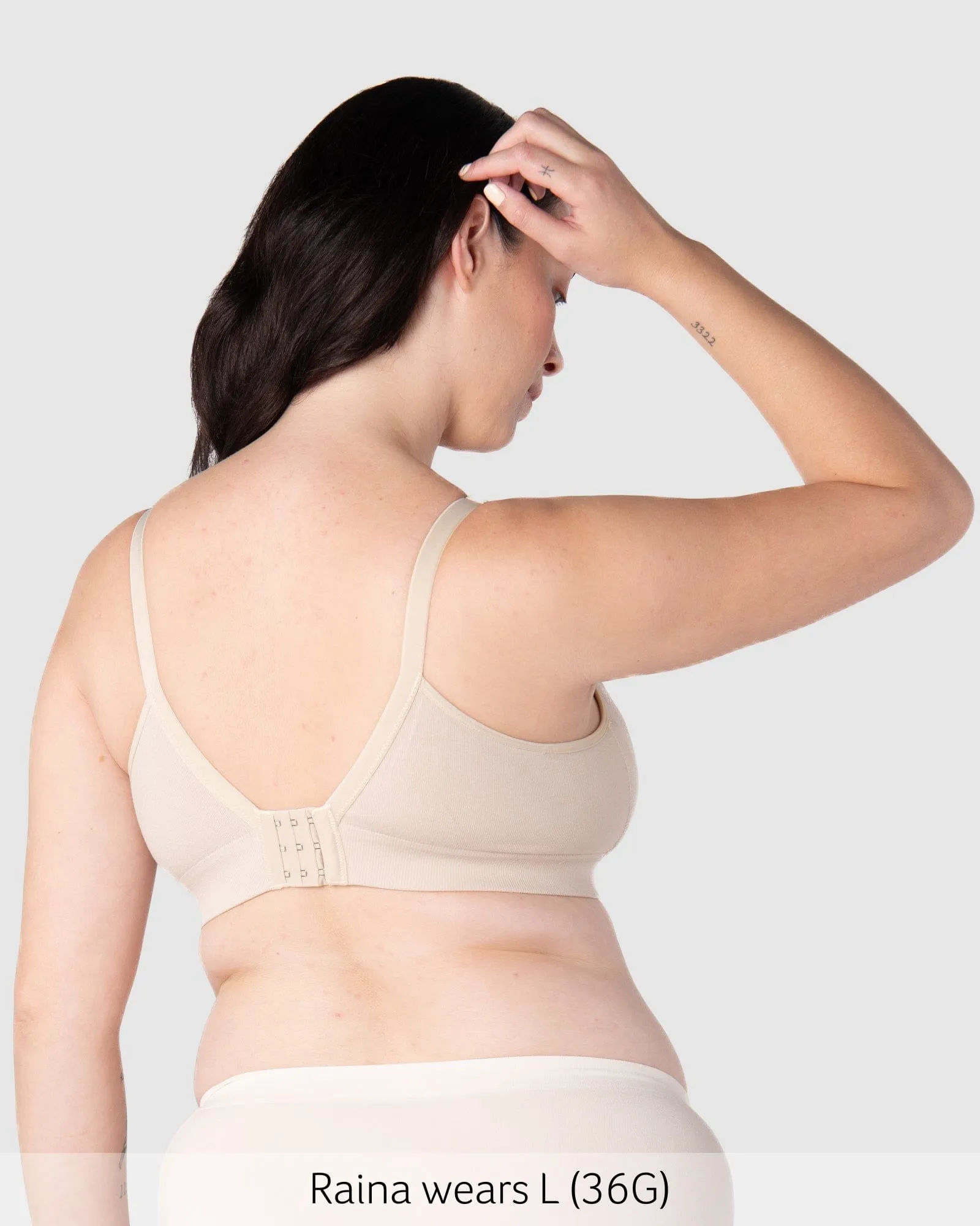 Caress Bamboo Nursing Bra - Oat Busty