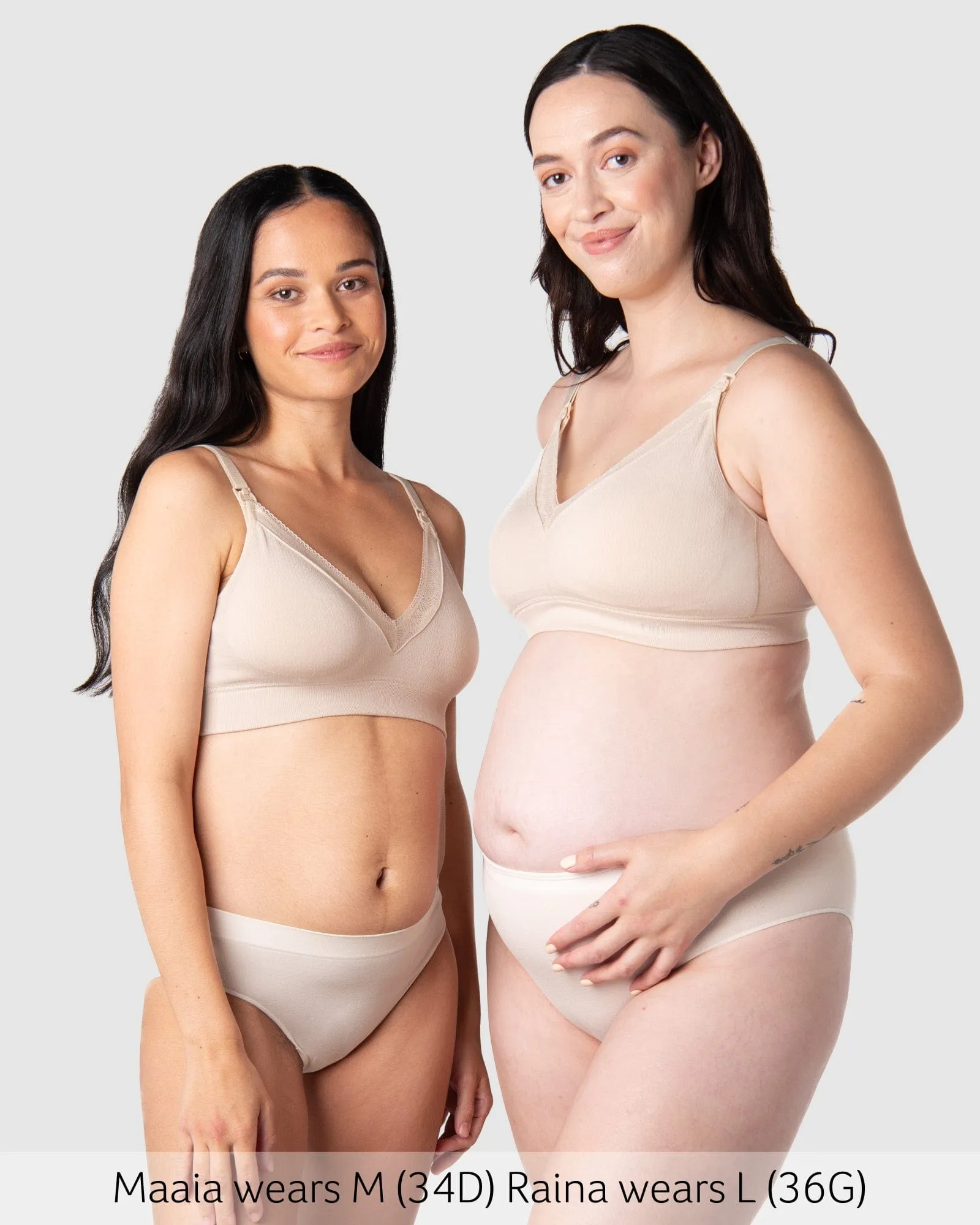 Caress Bamboo Nursing Bra - Oat Busty