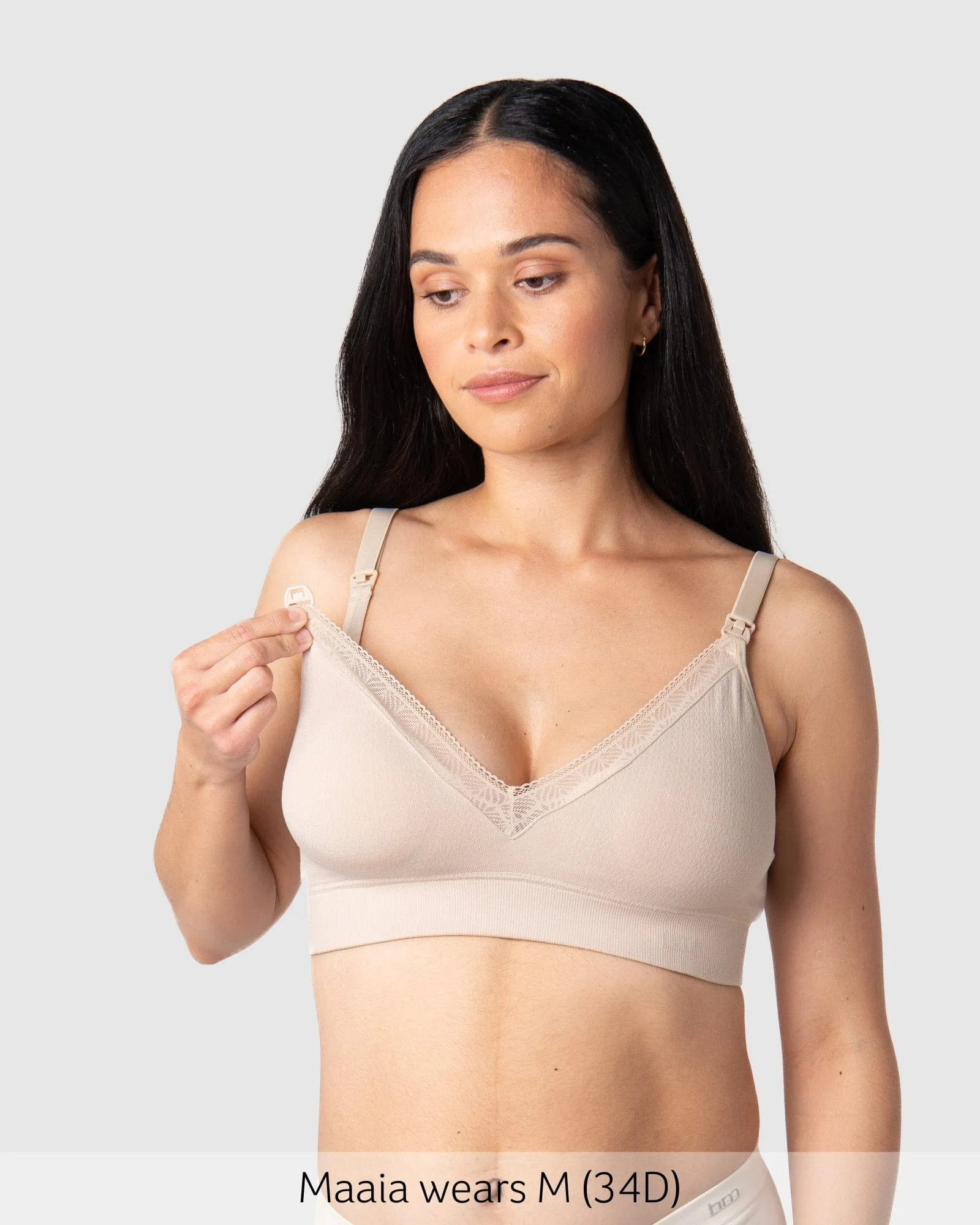 Caress Bamboo Nursing Bra - Oat