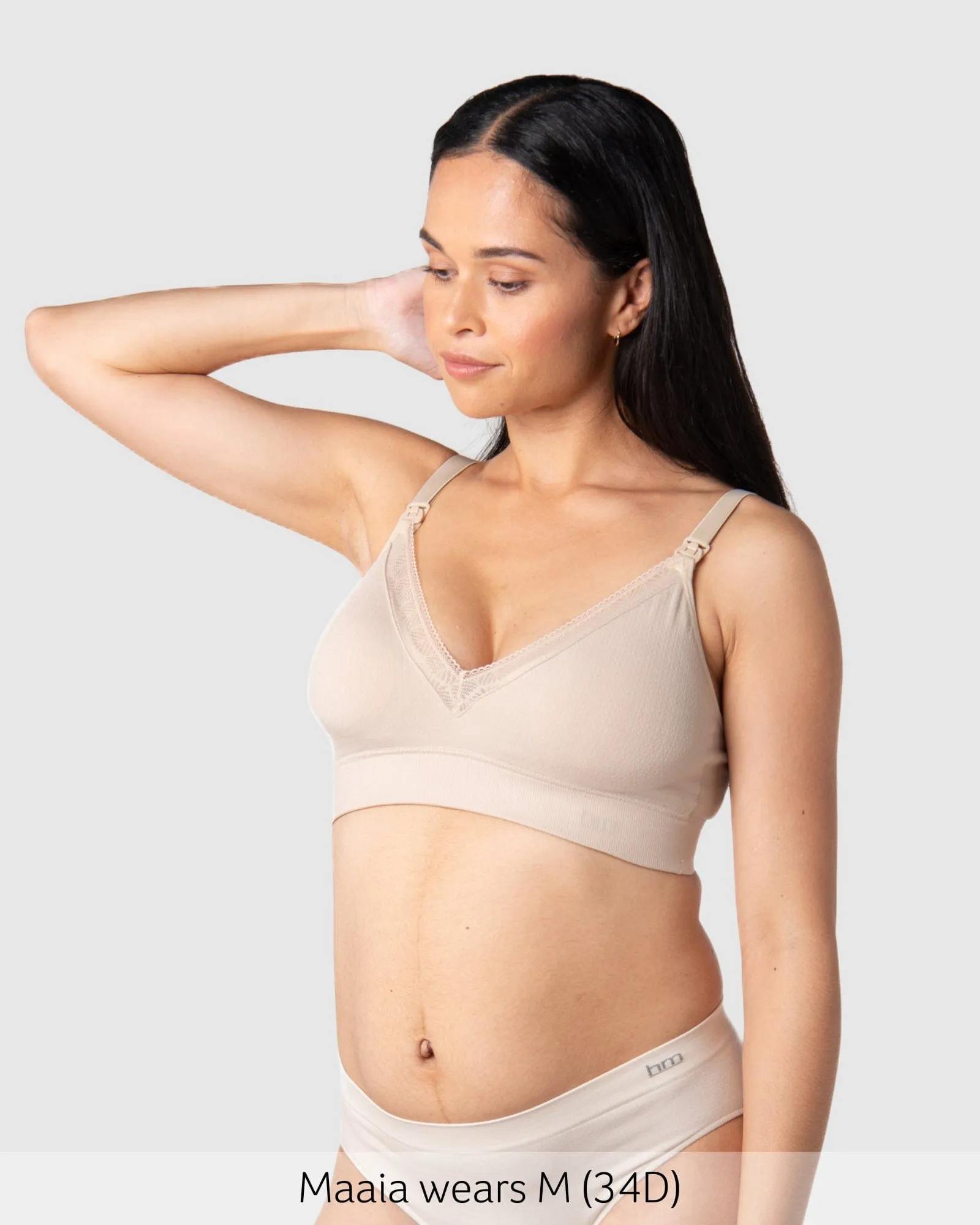Caress Bamboo Nursing Bra - Oat
