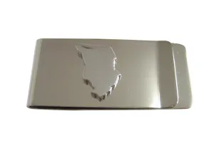 Chad Map Shape Money Clip