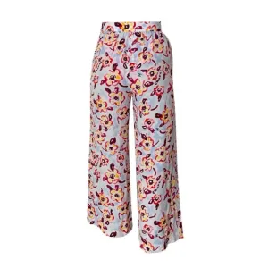 Chanel Floral Logo Silk Pants