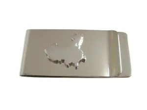 China Map Shape Money Clip