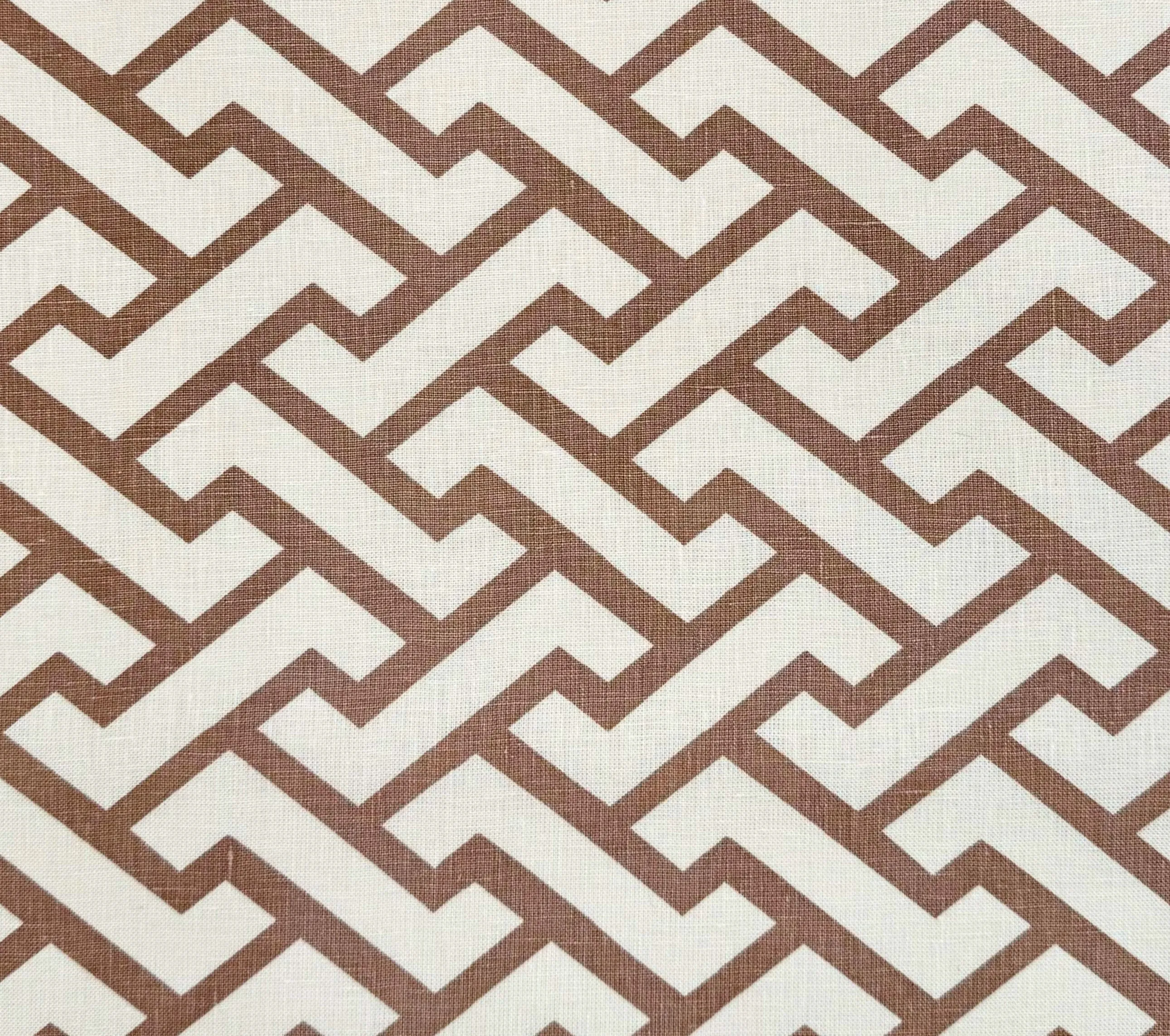 China Seas: Aga - Custom Taupe on Tinted Linen