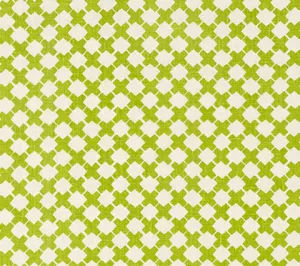 China Seas Fabric: Double Cross  One Color - Custom Jungle Green on Tinted Belgian Linen/Cotton