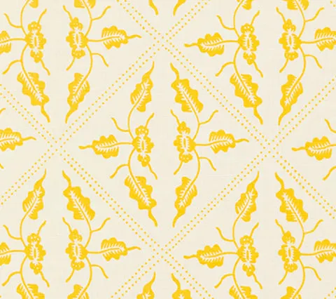 China Seas Fabric: Malay Diamond Grande - Custom Taxicab on Tinted Belgian Linen / Cotton