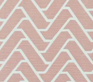 China Seas Fabric: Montego - Custom Pink on Tinted Belgian Linen / Cotton