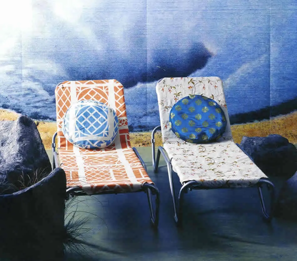 China Seas Fabric: Trellis Background - Custom French Blue on White Belgian Linen / Cotton