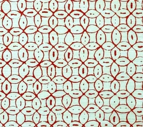 China Seas: Melong Batik - Custom Salmon on Tinted Linen / Cotton