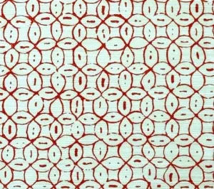 China Seas: Melong Batik - Custom Salmon on Tinted Linen / Cotton