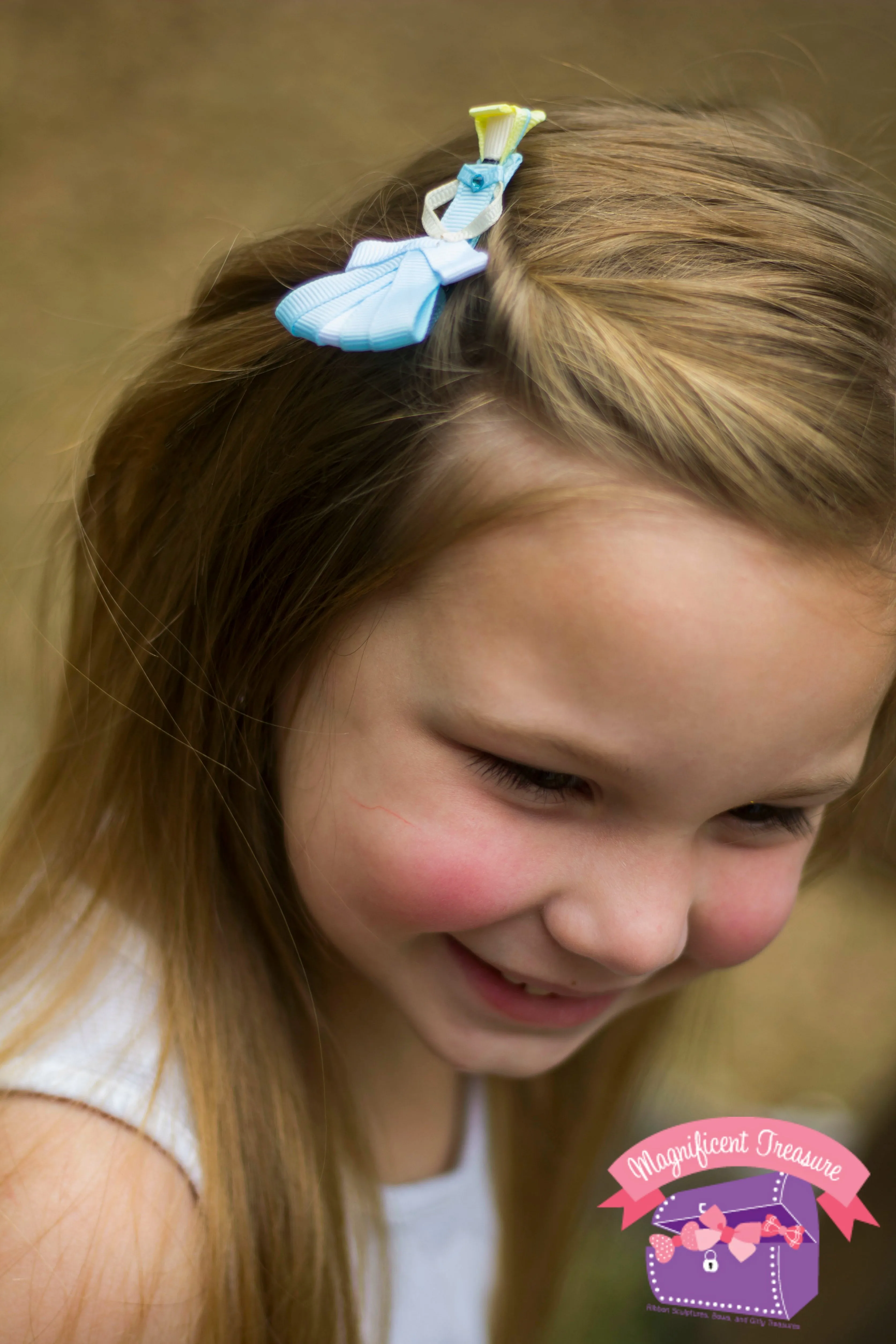 Cinderella Hair Bow or Pin