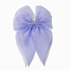 Claire's Sheer Hair Bow Clip | Lavender