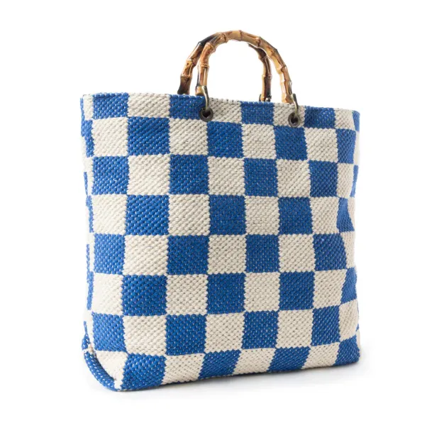 Classic Cottage Checker Tote Bag