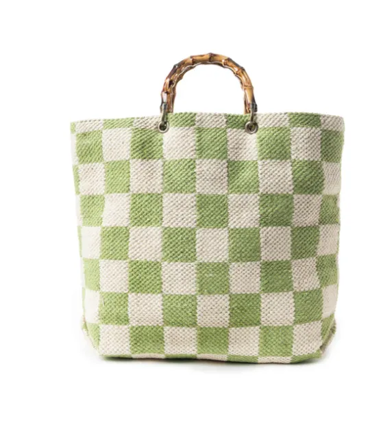 Classic Cottage Checker Tote Bag