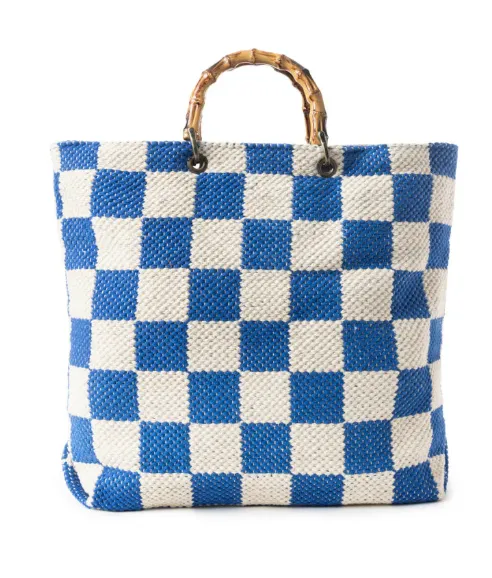Classic Cottage Checker Tote Bag