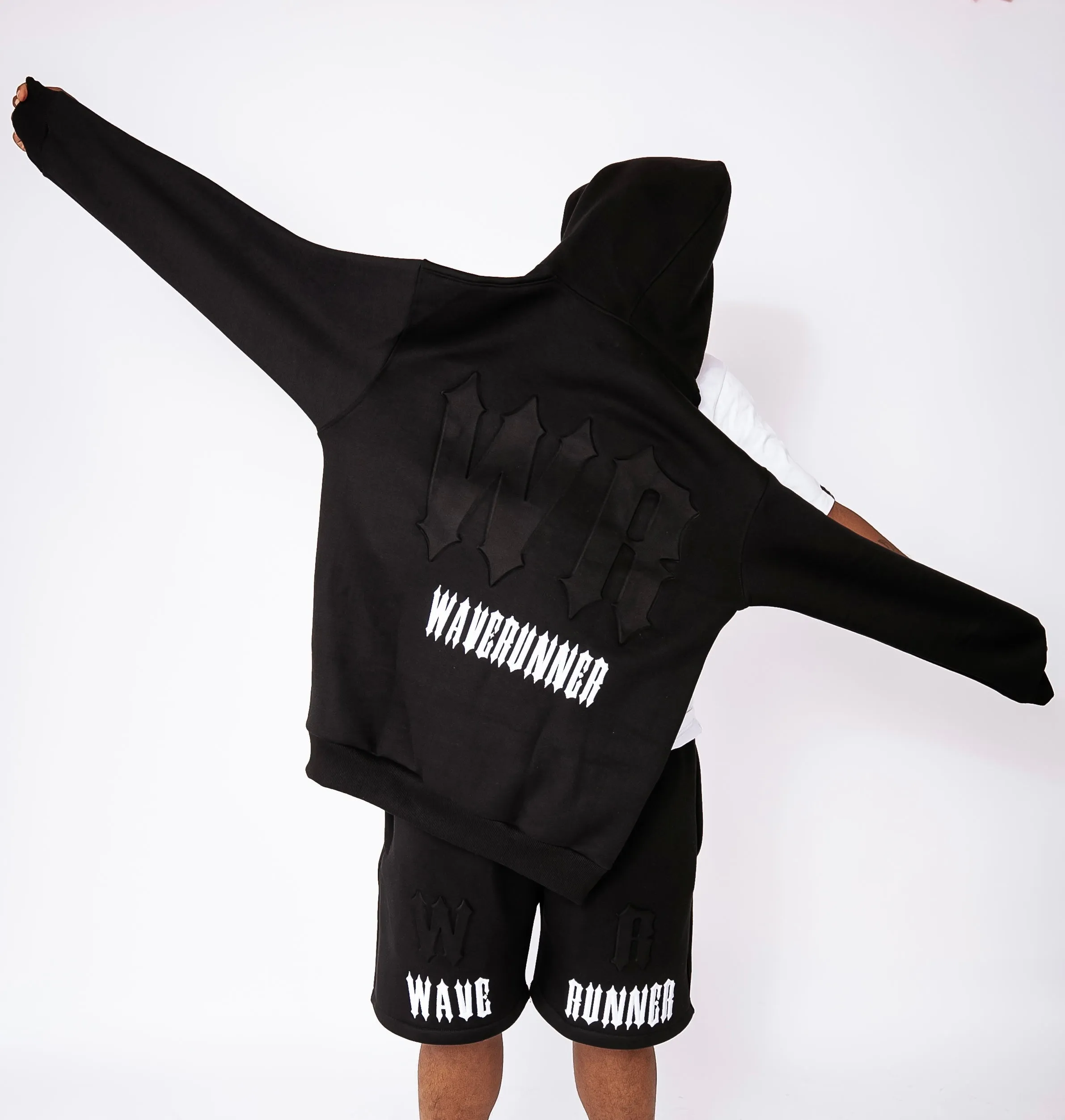 Classic Embossed Pull Over Hoodie