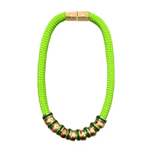 Classic Necklace Lime Green