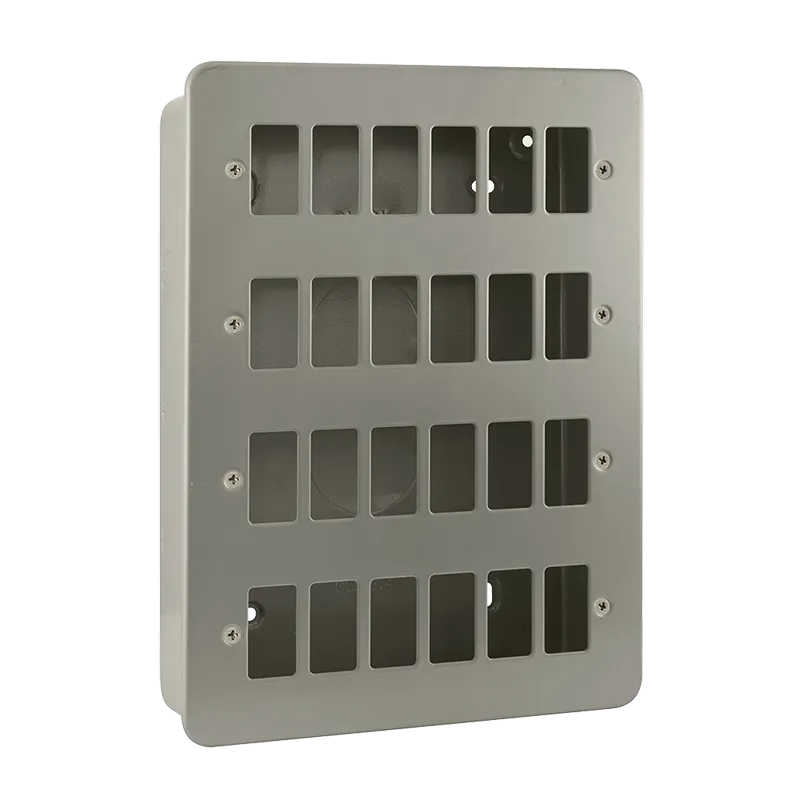 Click Metal Clad CL20524 24 Gang GridPro Frontplate & Back Box
