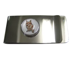 Colorful Geometric Owl Bird Money Clip