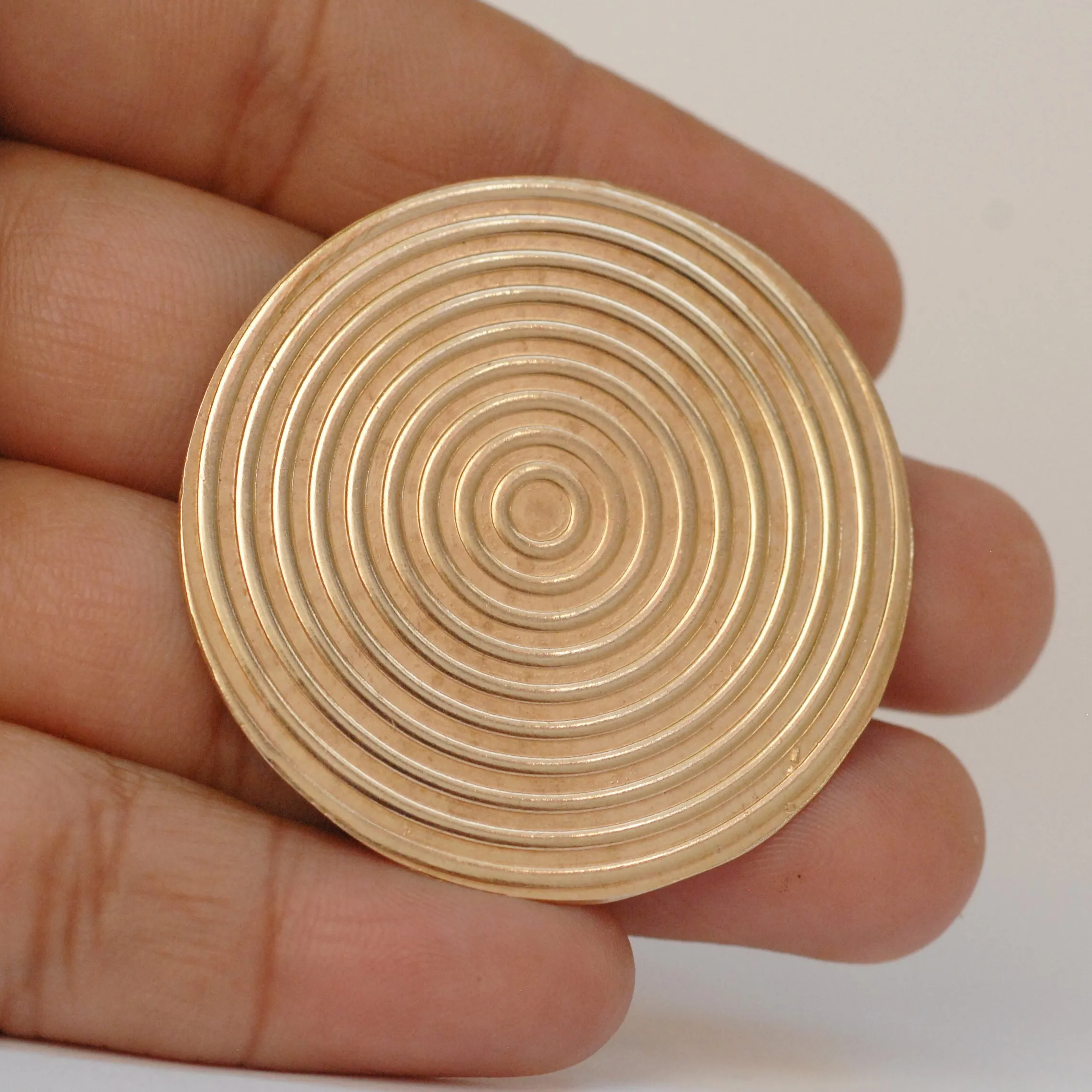 Concentric circle pattern 40mm round Disc Blank