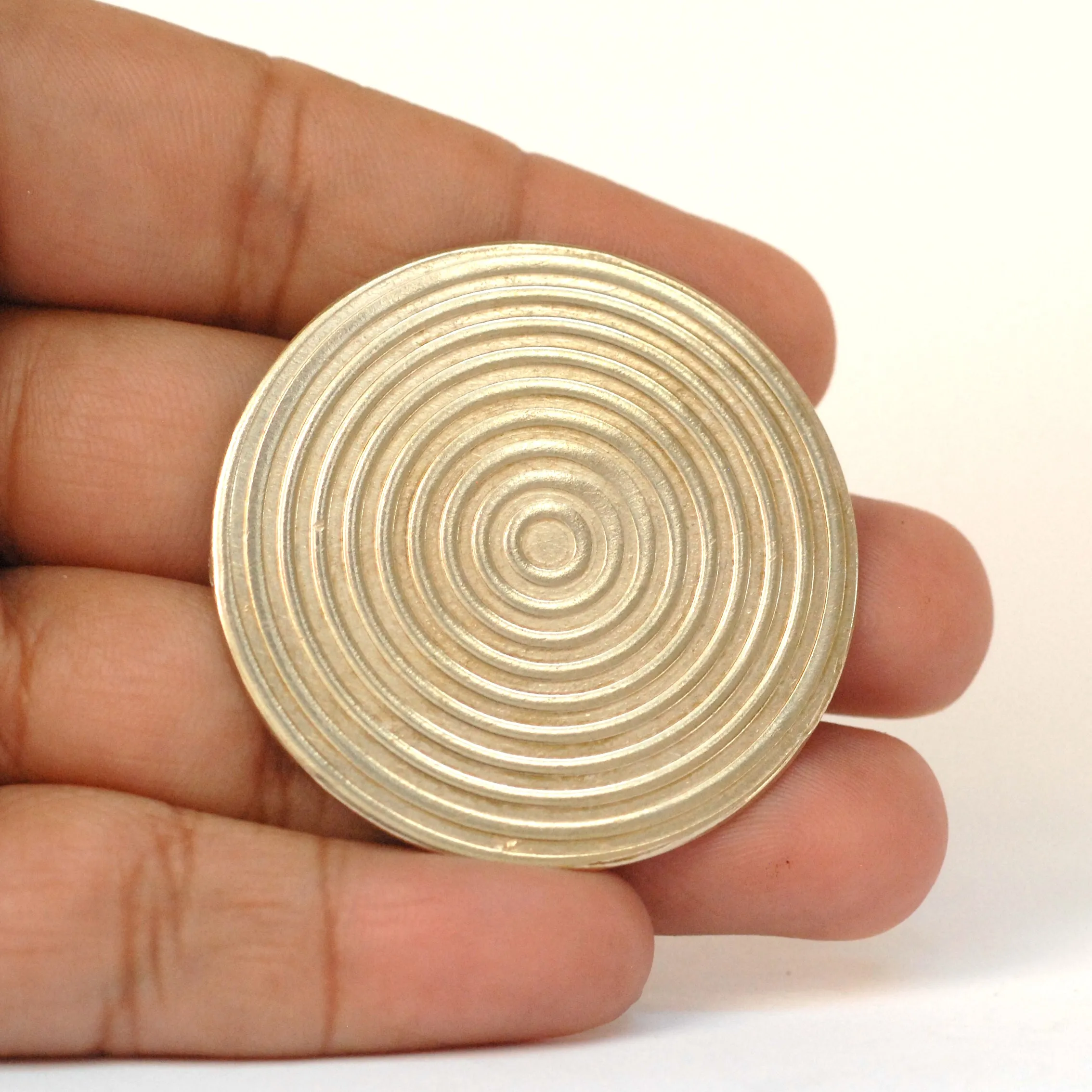 Concentric circle pattern 40mm round Disc Blank