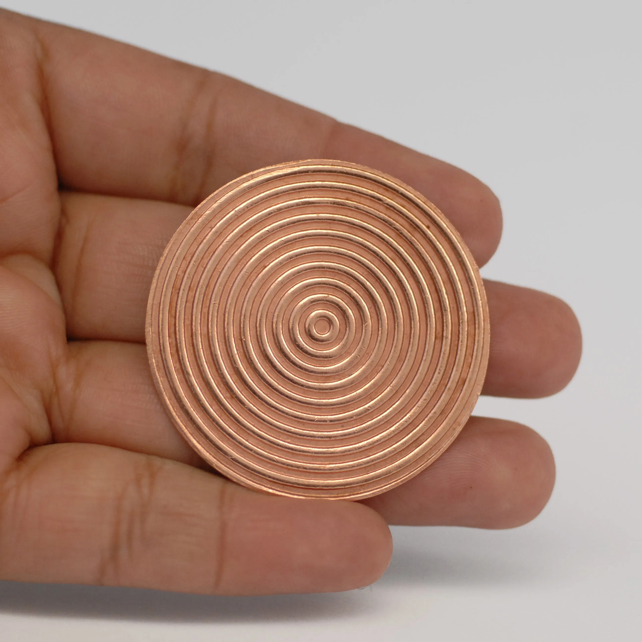 Concentric circle pattern 40mm round Disc Blank