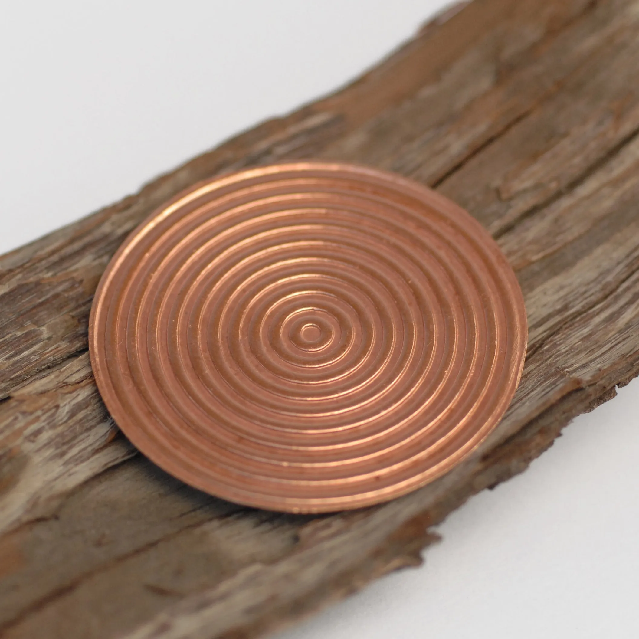 Concentric circle pattern 40mm round Disc Blank