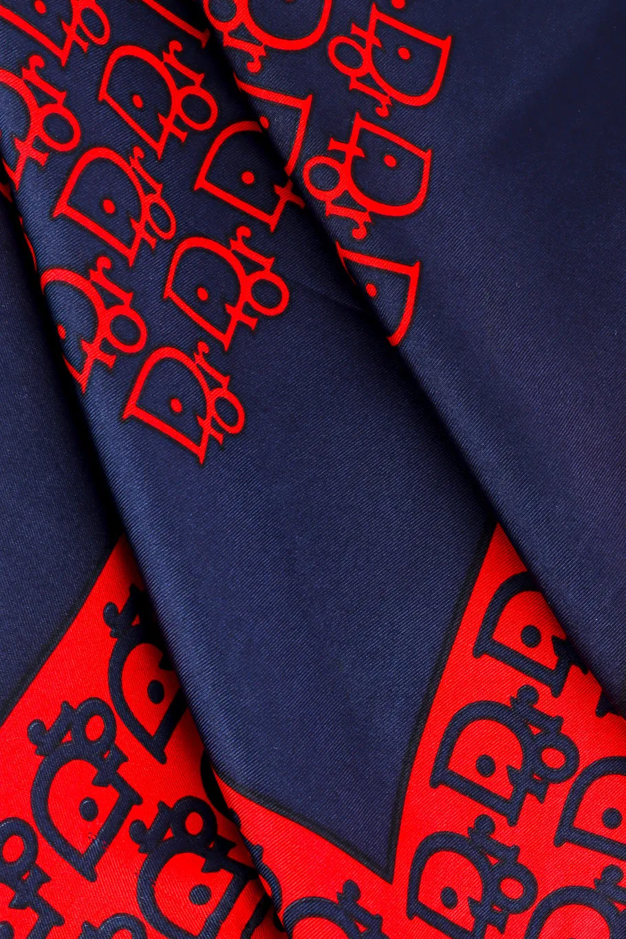 Contrast Monogram Silk Scarf