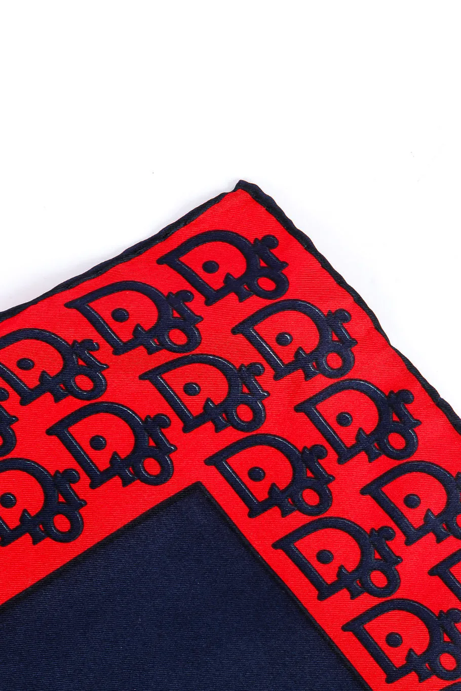 Contrast Monogram Silk Scarf