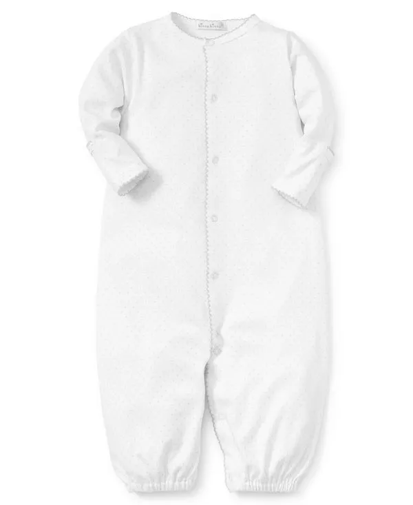 Convertible Gown | White w/ Silver Dots