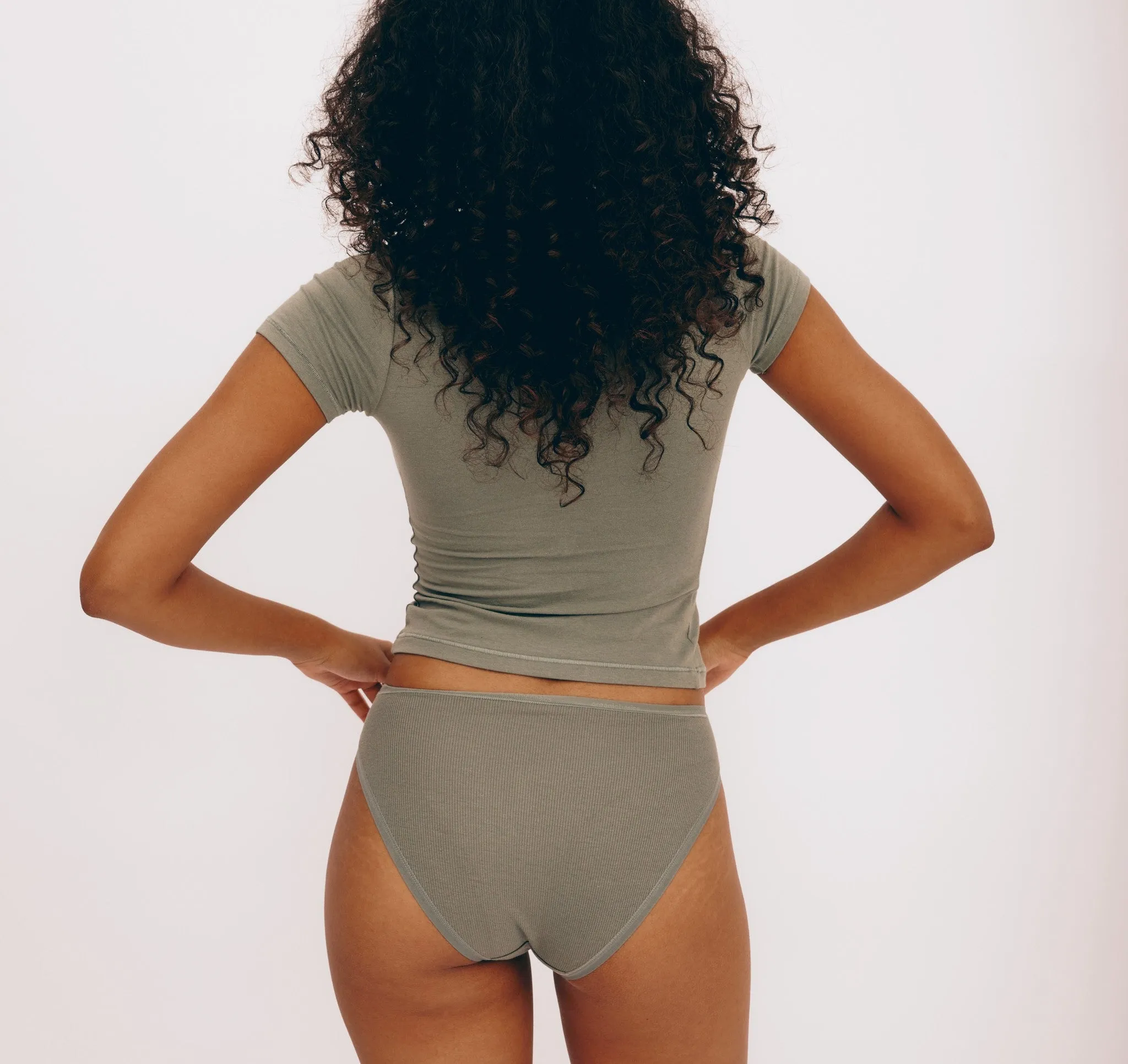 Core Rib High-Leg Briefs