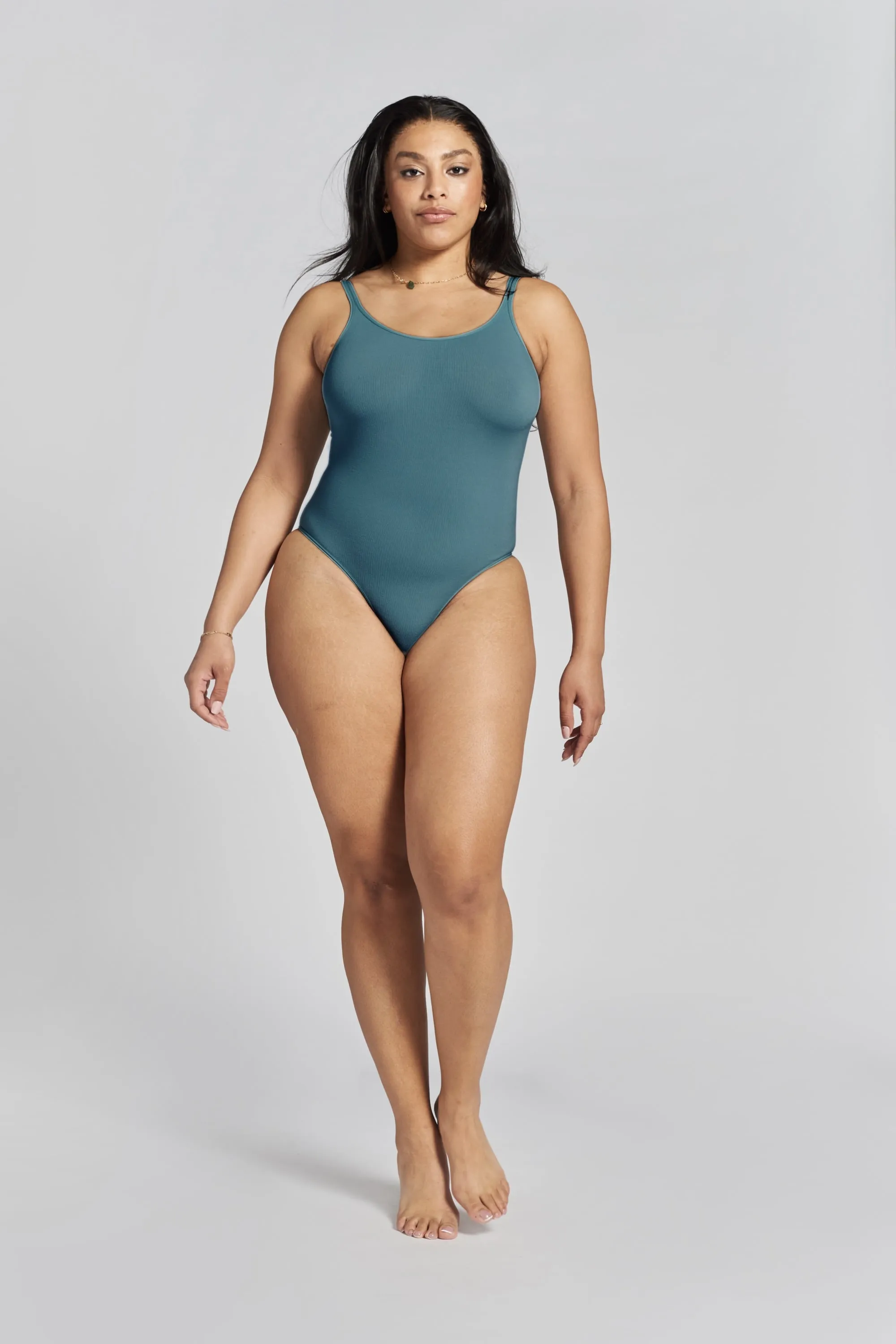 Corea stretch-bamboo seamless body - Seabed Blue
