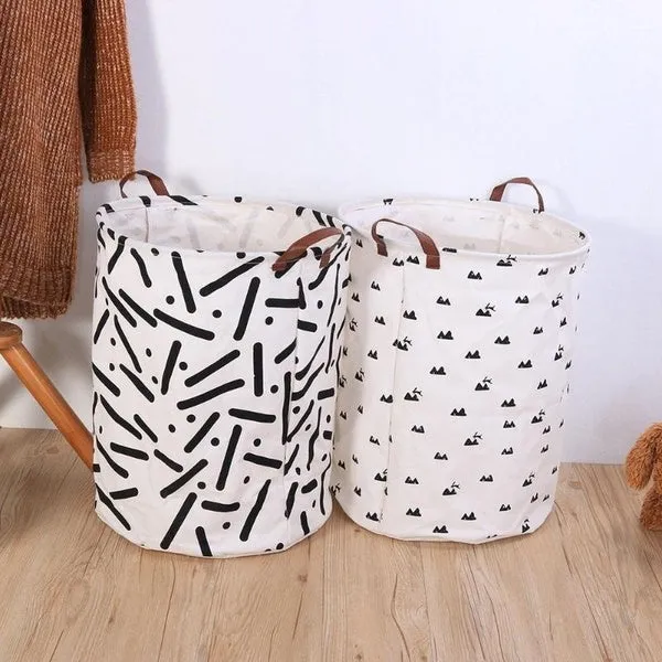 Cotton Linen Storage Box Holder Organizer for Home Clothes Tidy Basket
