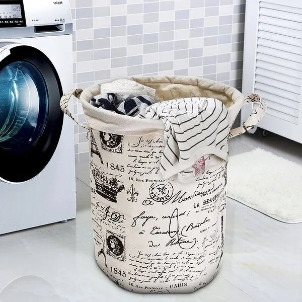 Cotton Linen Storage Box Holder Organizer for Home Clothes Tidy Basket