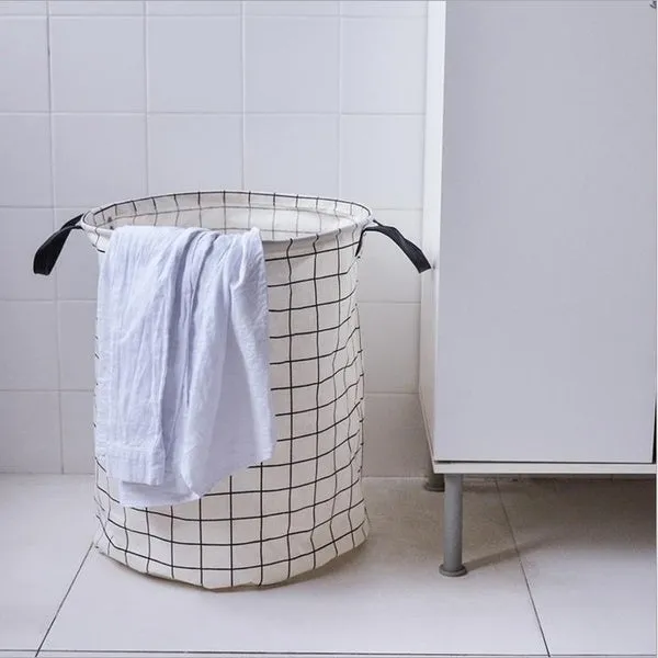 Cotton Linen Storage Box Holder Organizer for Home Clothes Tidy Basket