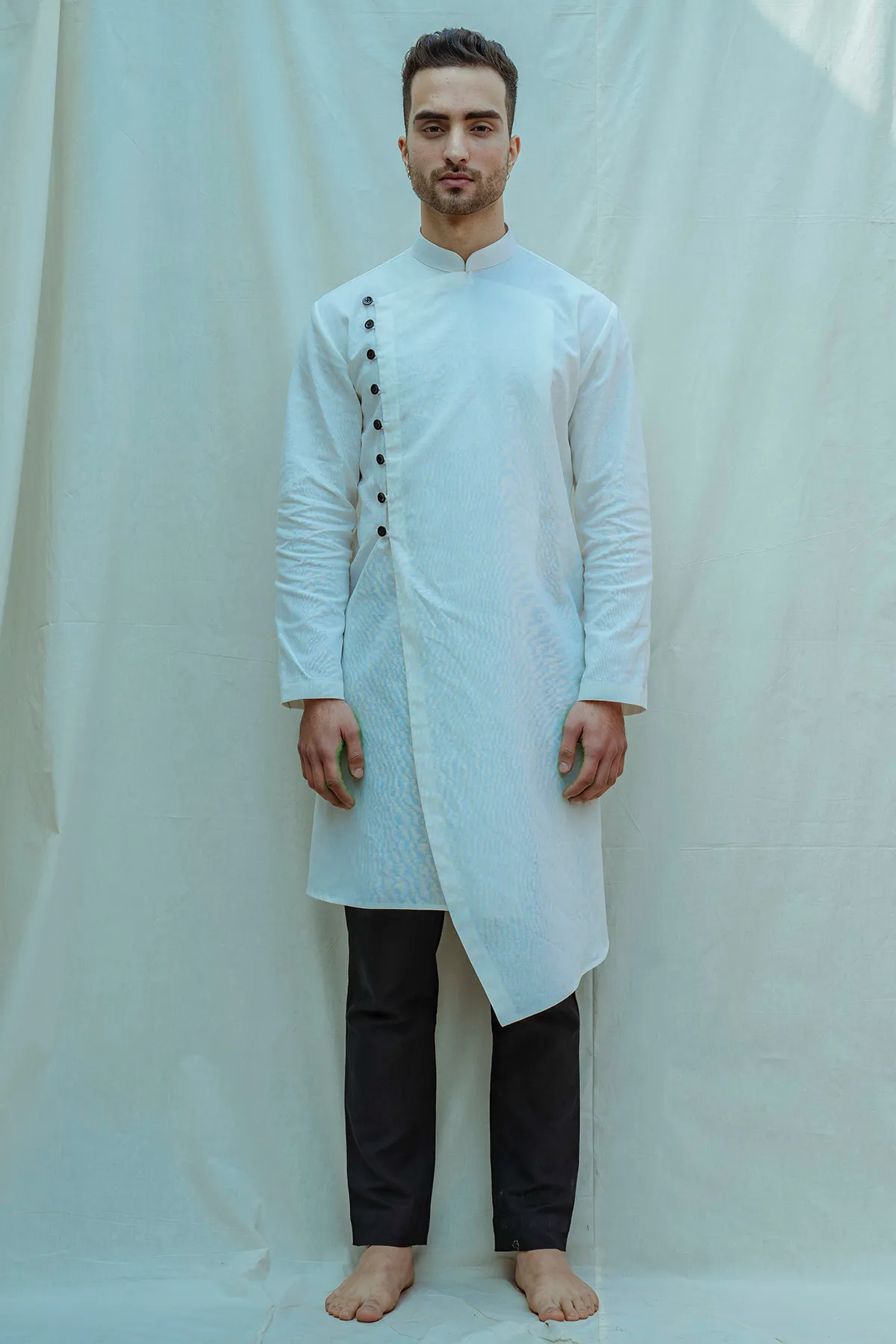 Cotton X Linen Overlapped Kurta