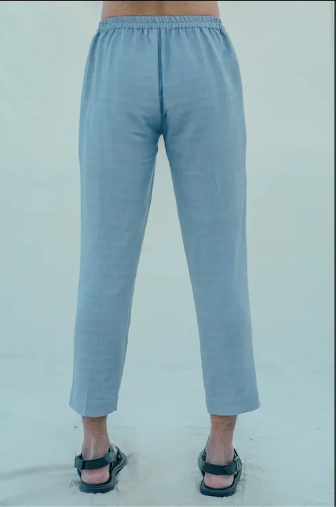 Cotton X Linen Sky Blue Trouser