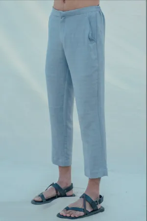 Cotton X Linen Sky Blue Trouser