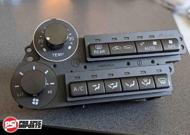 Custom Billet Anodised Black Dials for Heater & Fan Control