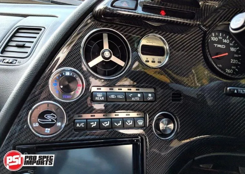Custom Billet Anodised Black Dials for Heater & Fan Control