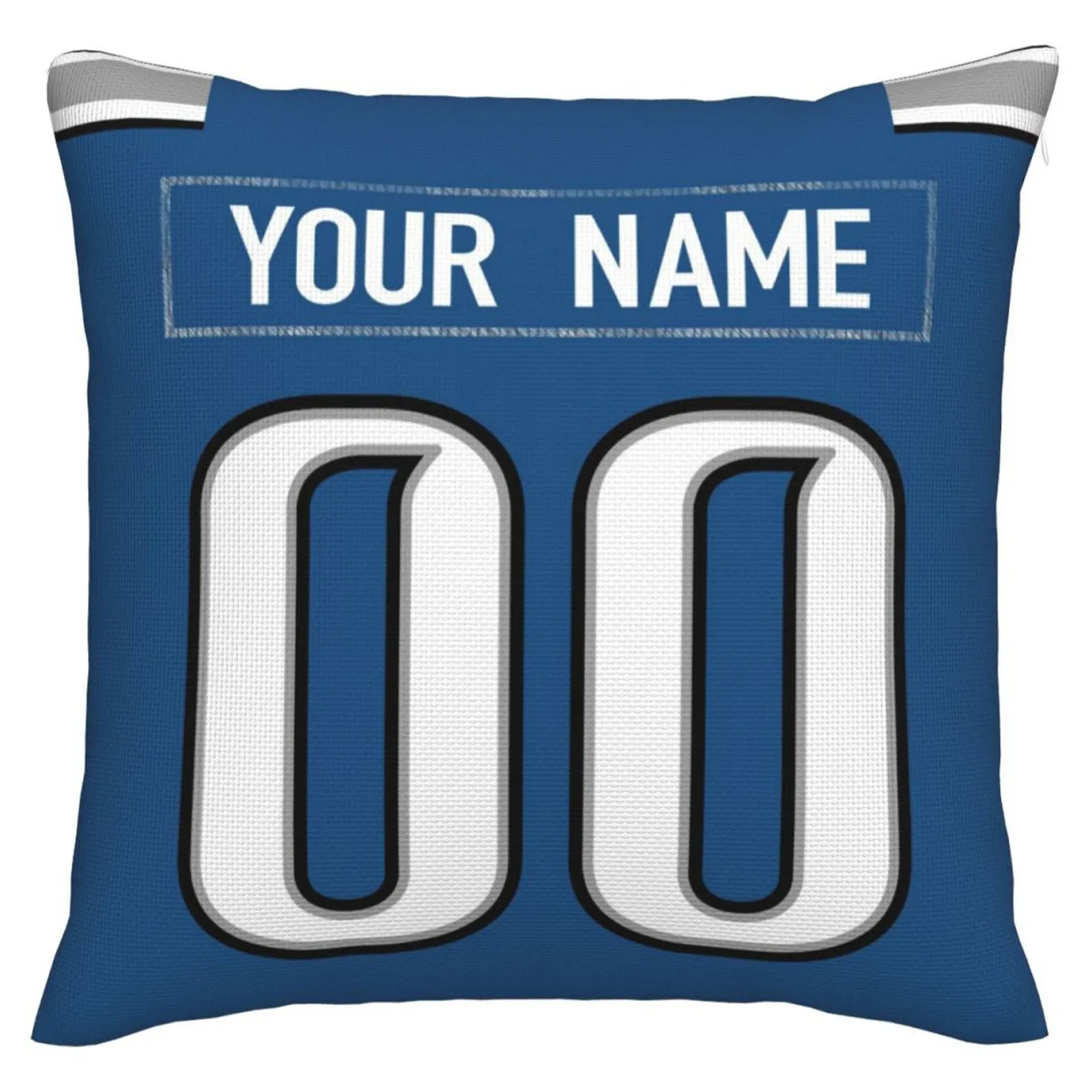Custom D.Lions Pillow Decorative Throw Pillow Case - Print Personalized Football Team Fans Name & Number Birthday Gift Football Pillows