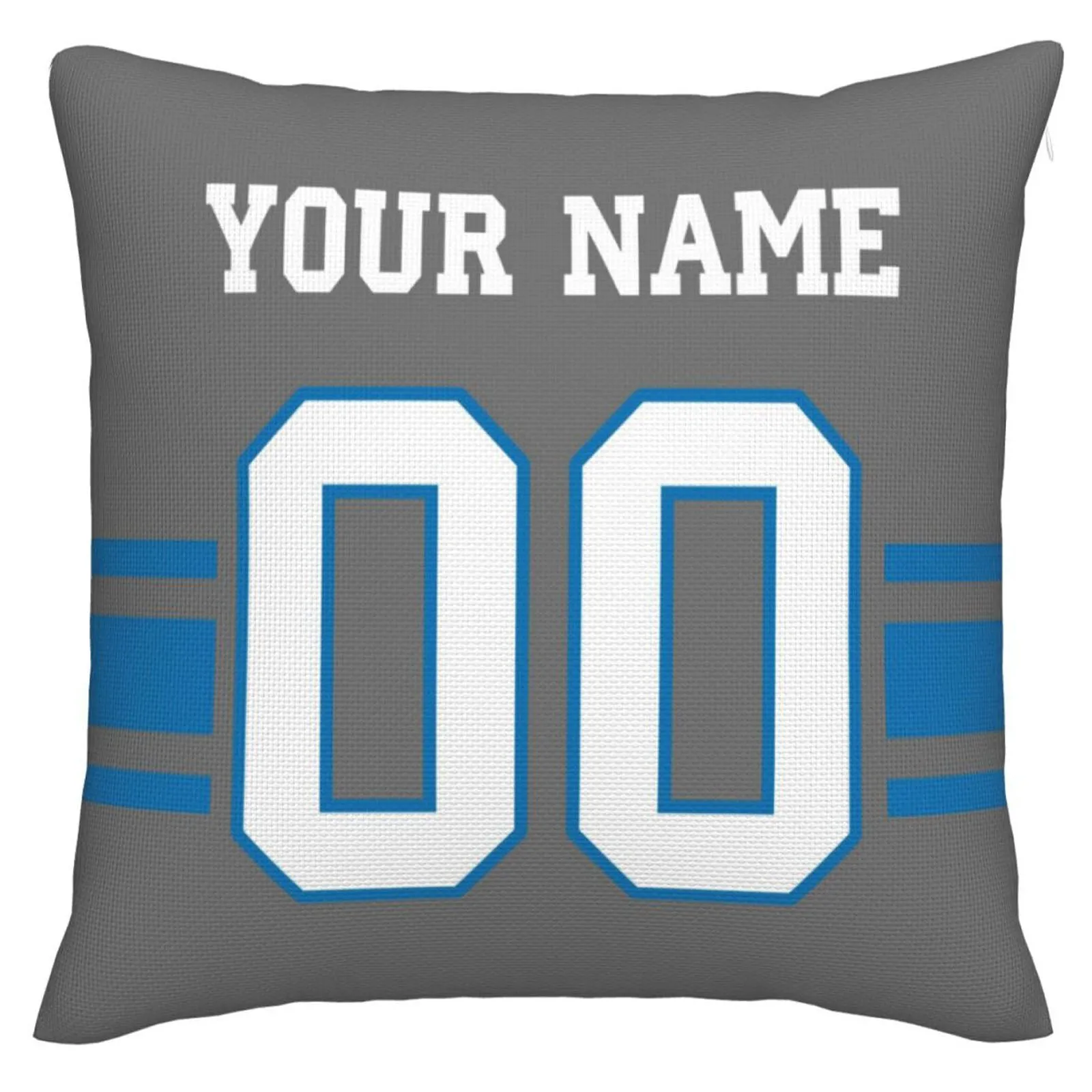 Custom D.Lions Pillow Decorative Throw Pillow Case - Print Personalized Football Team Fans Name & Number Birthday Gift Football Pillows
