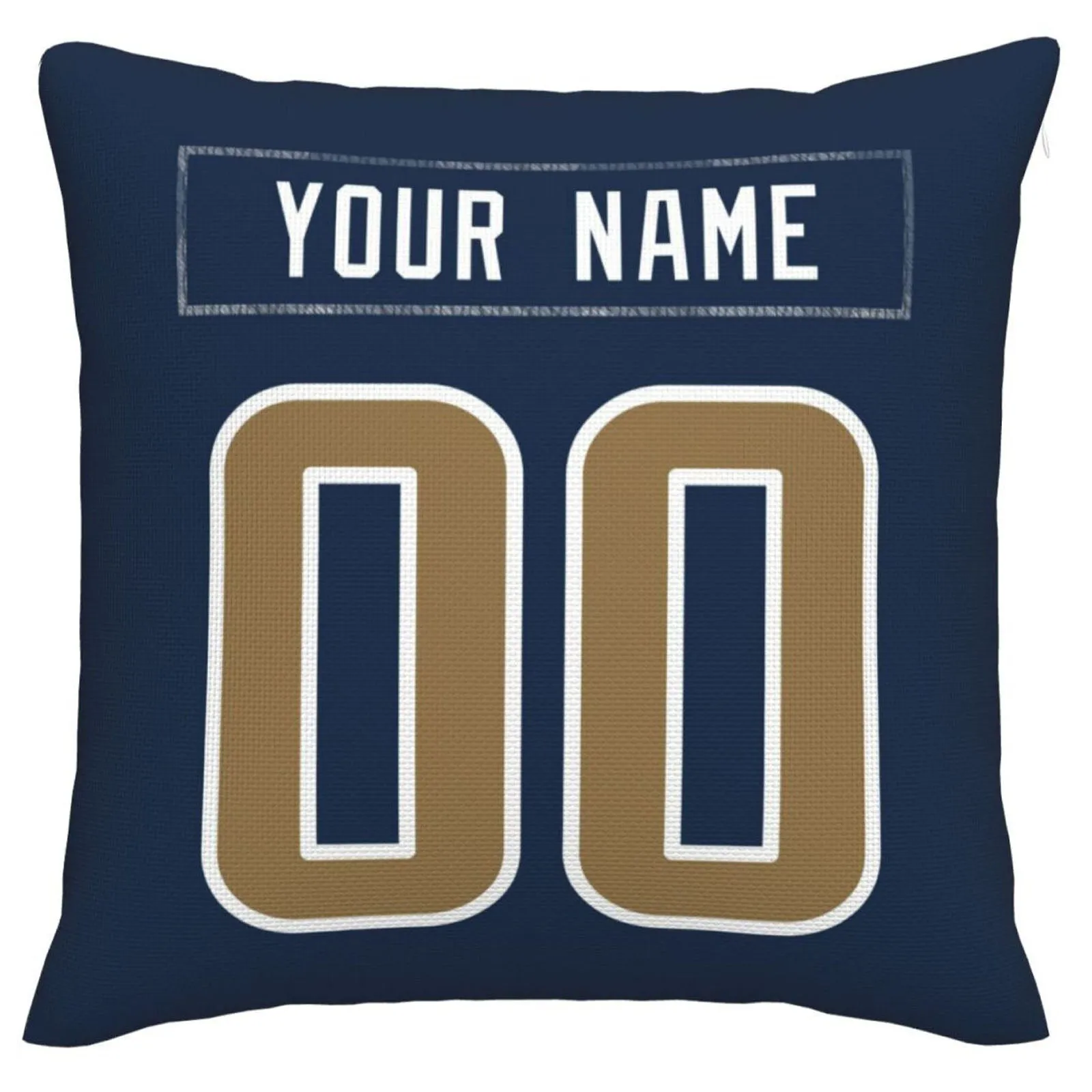 Custom LA.Rams Pillow Decorative Throw Pillow Case - Print Personalized Football Team Fans Name & Number Birthday Gift Football Pillows