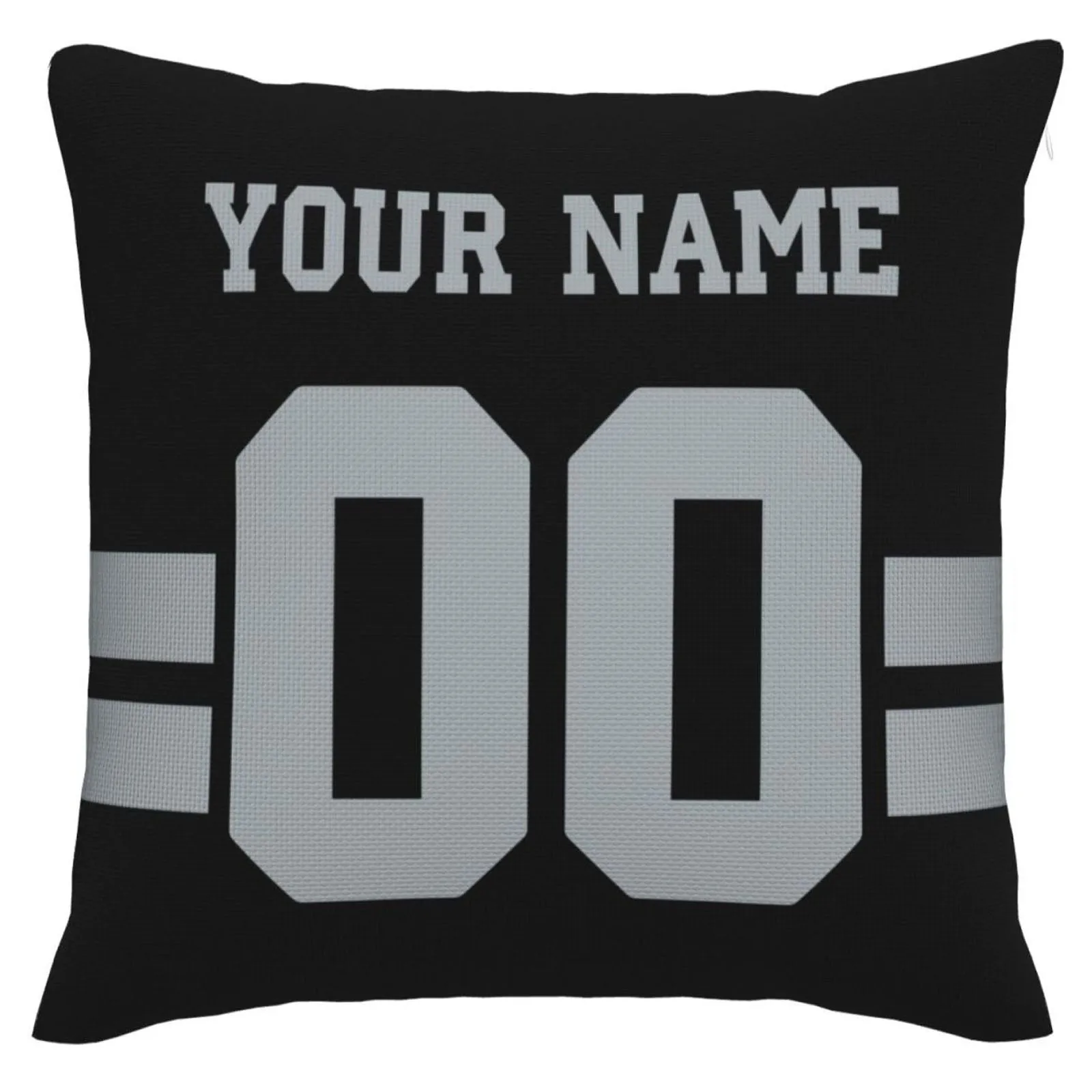 Custom LV.Raiders Pillow Decorative Throw Pillow Case - Print Personalized Football Team Fans Name & Number Birthday Gift Football Pillows