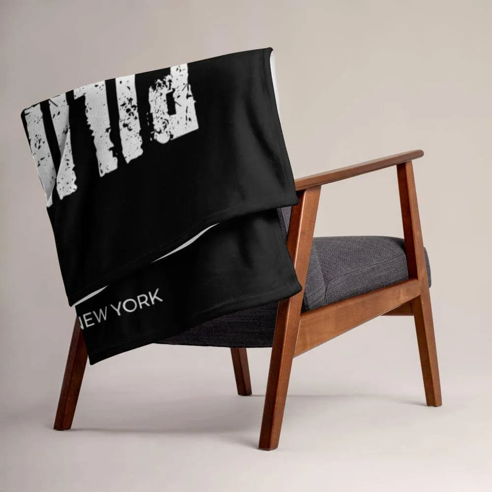 Custom Made Design Your Own Throw Blanket- Black Diamonds New York