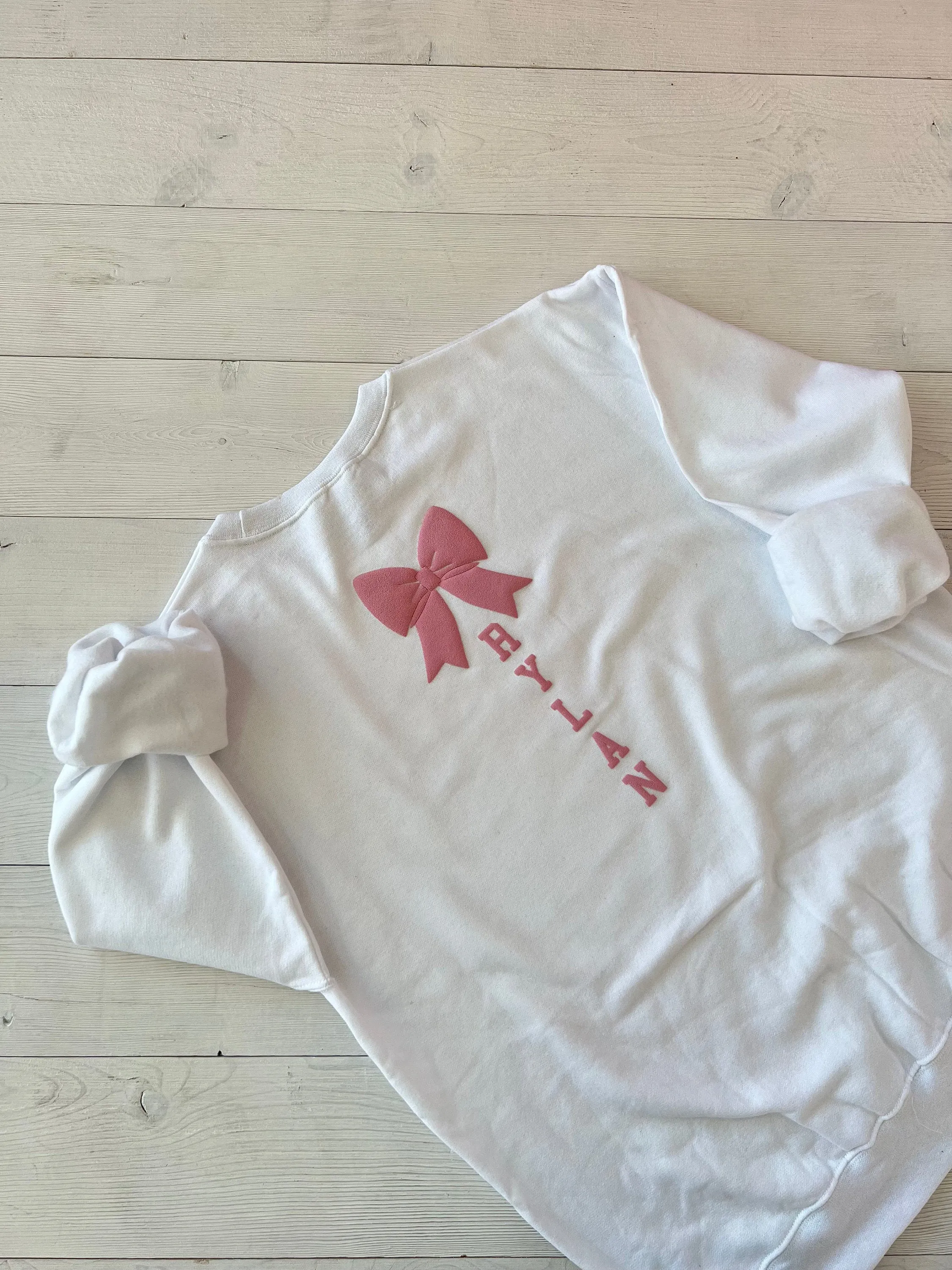 Customizable Embossed Cheer Competition Sweatshirts